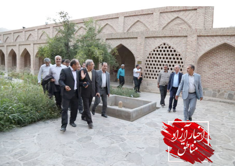بازدید مرتضی بانک از مجموعه تاریخی کردشت در منطقه آزاد ارس
