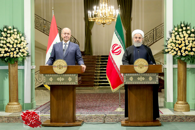 در نشست خبری دکتر روحانی با رئیس جمهور عراق مطرح شد: آمادگی ایران و عراق برای ایجاد یک منطقه آزاد تجاری مشترک