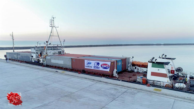 ورود دو کشتی تجاری دیگر از مسیر کریدور بین‌المللی چین، قزاقستان، ایران به مجتمع بندری کاسپین
