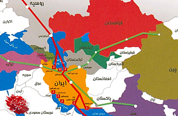 مناطق آزاد، حلقه اتصال کریدورهای عبوری تجاری از ایران