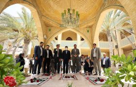 ادای احترام مدیرعامل جدید سازمان منطقه آزاد کیش به شهدای گمنام جزیره
