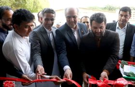 افتتاح پروژه شبکه آبرسانی روستای تیس در منطقه آزاد چابهار