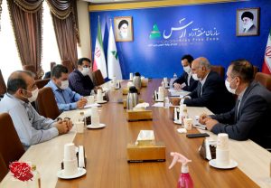 نشست معاون اقتصادی و سرمایه‌گذاری سازمان منطقه آزاد ارس با مدیر هماهنگی کنسرسیوم ققنوس