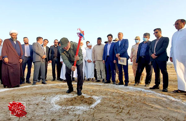 کلنگ‌ آغاز نهضت مسکن ملی در غربی‌ترین نقطه جزیره قشم به زمین زده شد
